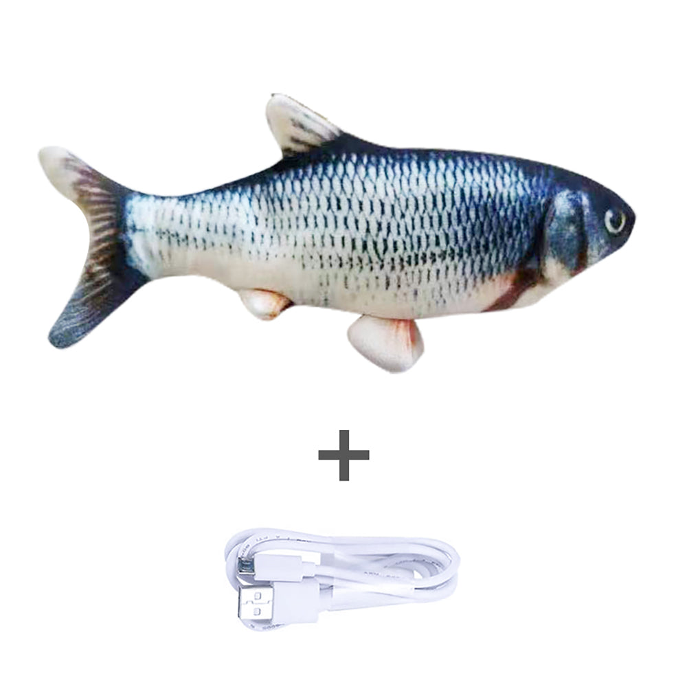 Without Cat Nip Version - Electric Jumping Fish Simulation Electric Fish Toy — Pet Supplies > Pet Toys > Pet Training and Edu