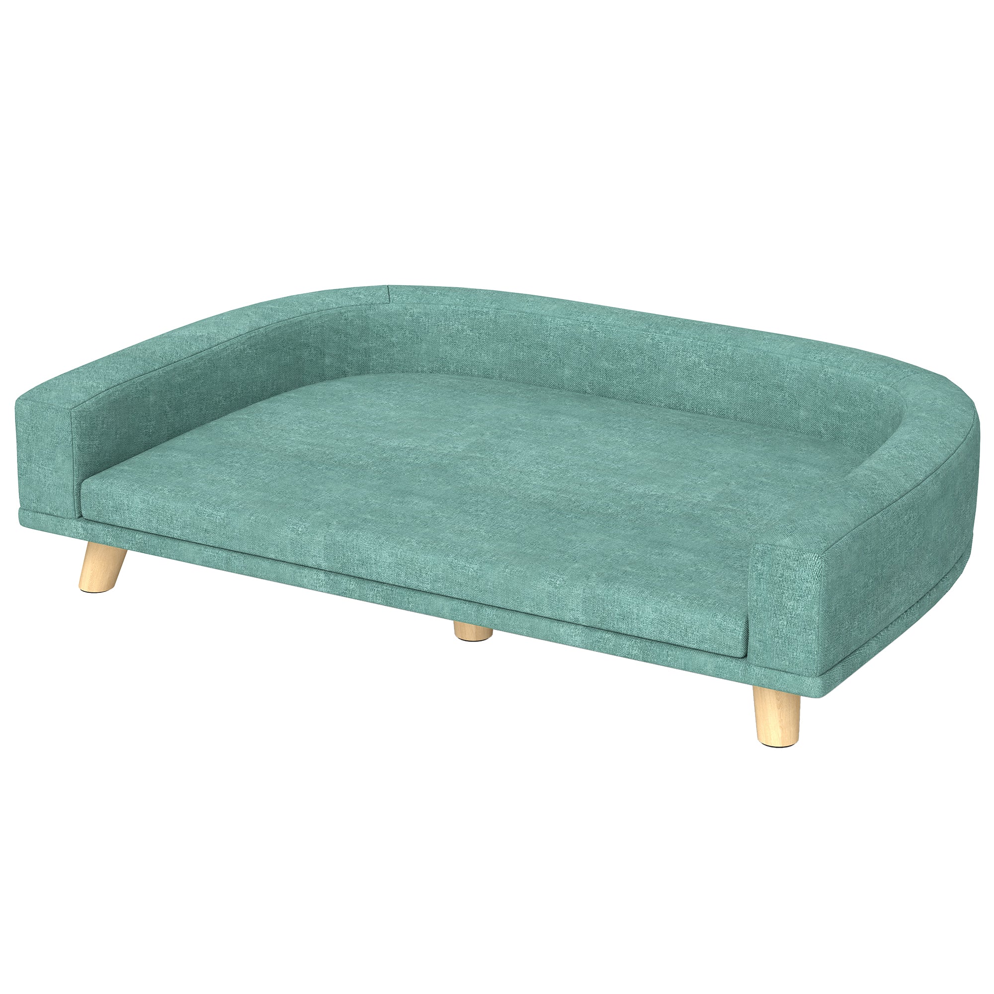  Dog Sofa Couch Bed with Washable Cushion for Large Dogs, Cats, Green — Dog Toys | GetPawsy