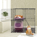 Cat Playpen Enclosure – 2-Tier Indoor Home with Ladder — Cat Toys | GetPawsy