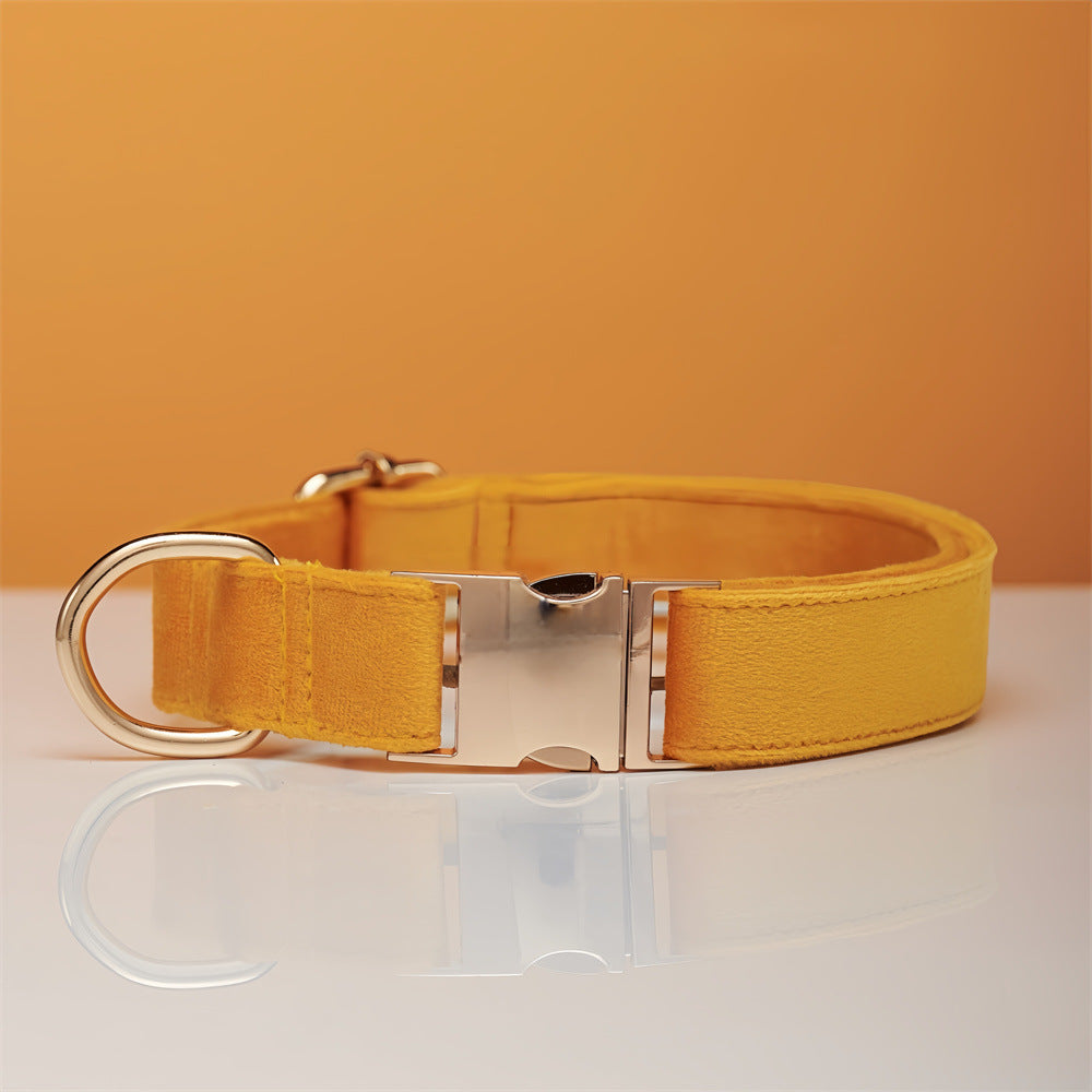 Personalized Dog Collar & Leash Set – Velvet with Bow Tie for Dogs — Dog Collars & Leashes | GetPawsy