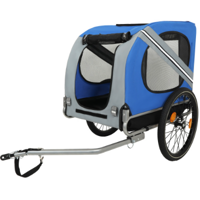 Large Folding Bike Trailer For Dogs  120LB Capacity All-Terrain Pet Carrier, Durable Steel Frame For Cycling, Jogging, Campin
