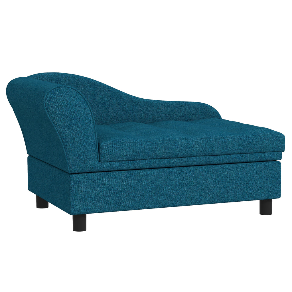 Pet Sofa Dog Sofa for Small Dogs with Storage, Dark Blue — Dog Toys | GetPawsy