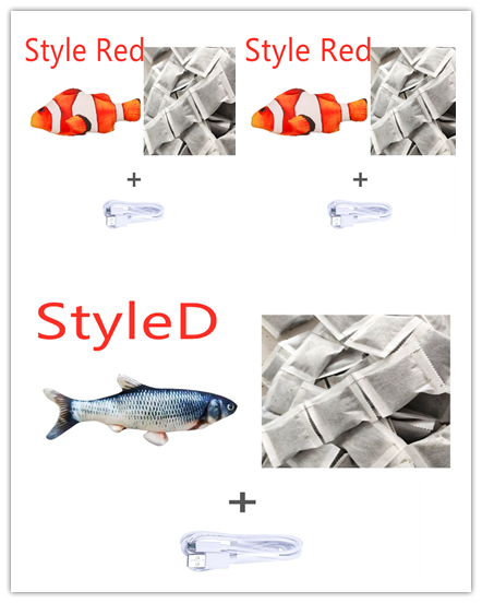 Without Cat Nip Version - Electric Jumping Fish Simulation Electric Fish Toy — Pet Supplies > Pet Toys > Pet Training and Edu