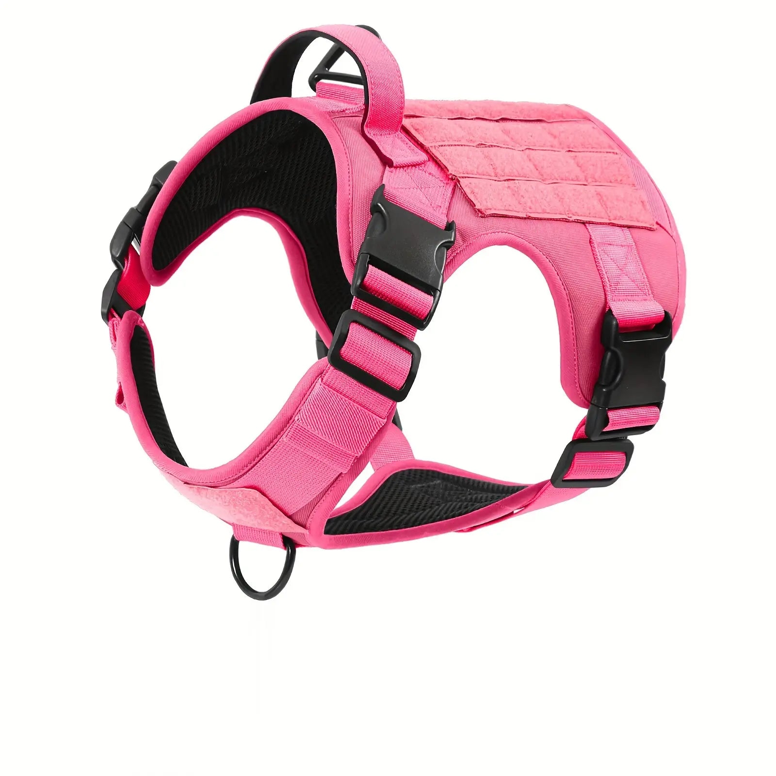 Tactical Dog Harness – Adjustable Reflective Service Vest with Metal Buckle for Dogs — Dog Collars & Leashes | GetPawsy