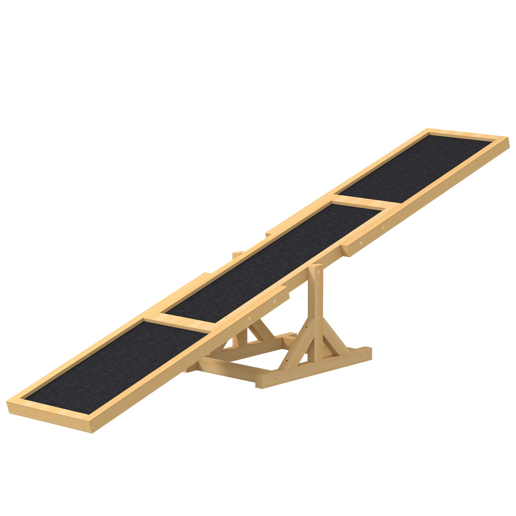  Wooden Dog Agility Seesaw for Training and Exercise, Yellow — Dog Grooming | GetPawsy