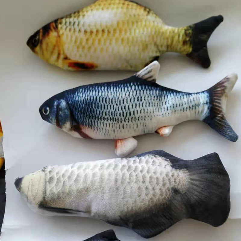 Without Cat Nip Version - Electric Jumping Fish Simulation Electric Fish Toy — Pet Supplies > Pet Toys > Pet Training and Edu