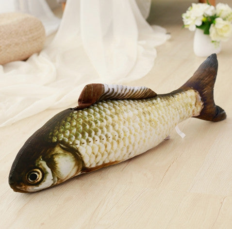Without Cat Nip Version - Electric Jumping Fish Simulation Electric Fish Toy — Pet Supplies > Pet Toys > Pet Training and Edu