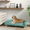  Dog Sofa Couch Bed with Washable Cushion for Large Dogs, Cats, Green — Dog Toys | GetPawsy