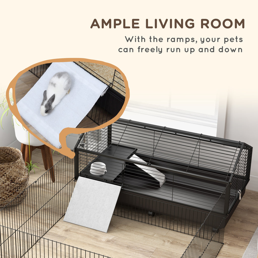 Hamster Habitat Playpen – Portable Enclosure with Wheels & Water Bottle for Hamsters — Hamster Cages | GetPawsy