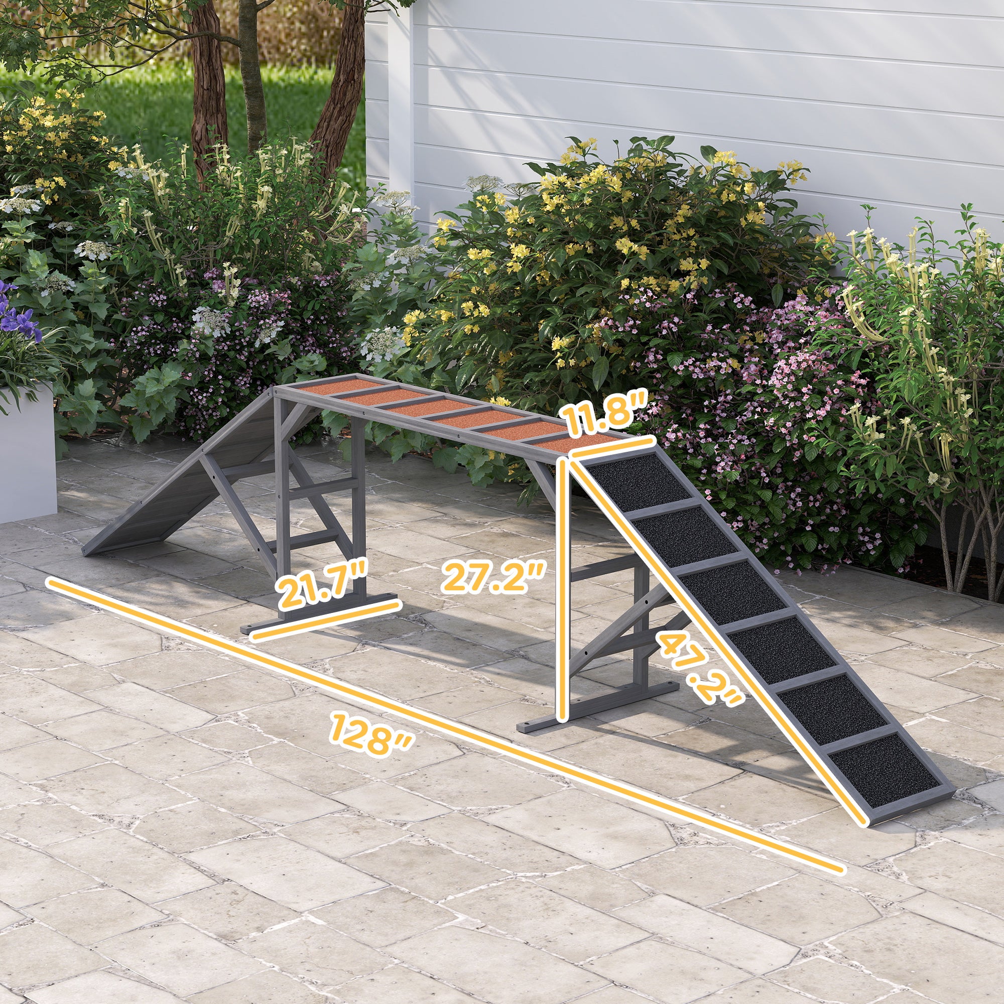 Durable Dog Training Agility Ramp – Non-Slip Surface & Safety Bar — Dog Training | GetPawsy
