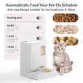 Waithem WiFi Automatic Pet Feeder & Waterer 2-in-1 Set App-Controlled, 2-Week Capacity, Detachable &Washable, Moisture-Proof 