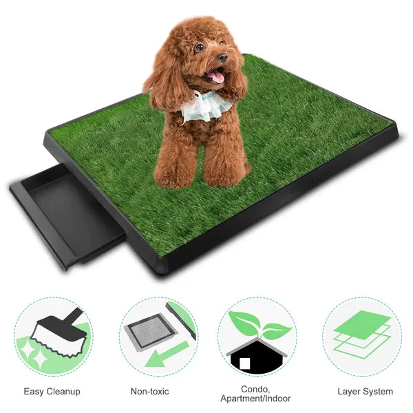 Dog Potty Training Pad – Artificial Grass Pet Toilet Mat for Puppies — Dog Training | GetPawsy