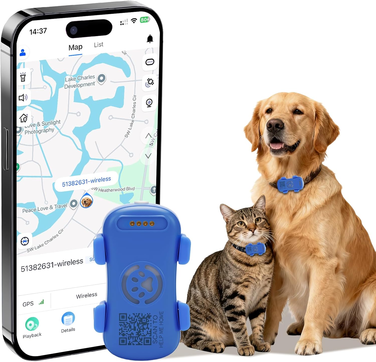 GPS Dog Tracker – Real-Time Anti-Lost Pet Locator with Geofence & Alarm — Dog Collars & Leashes | GetPawsy