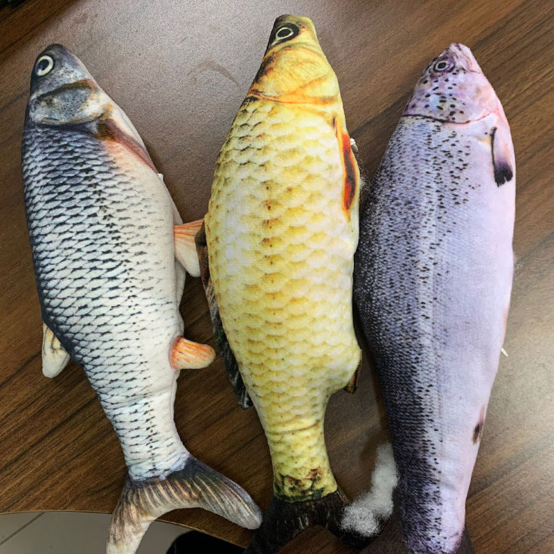 Without Cat Nip Version - Electric Jumping Fish Simulation Electric Fish Toy — Pet Supplies > Pet Toys > Pet Training and Edu