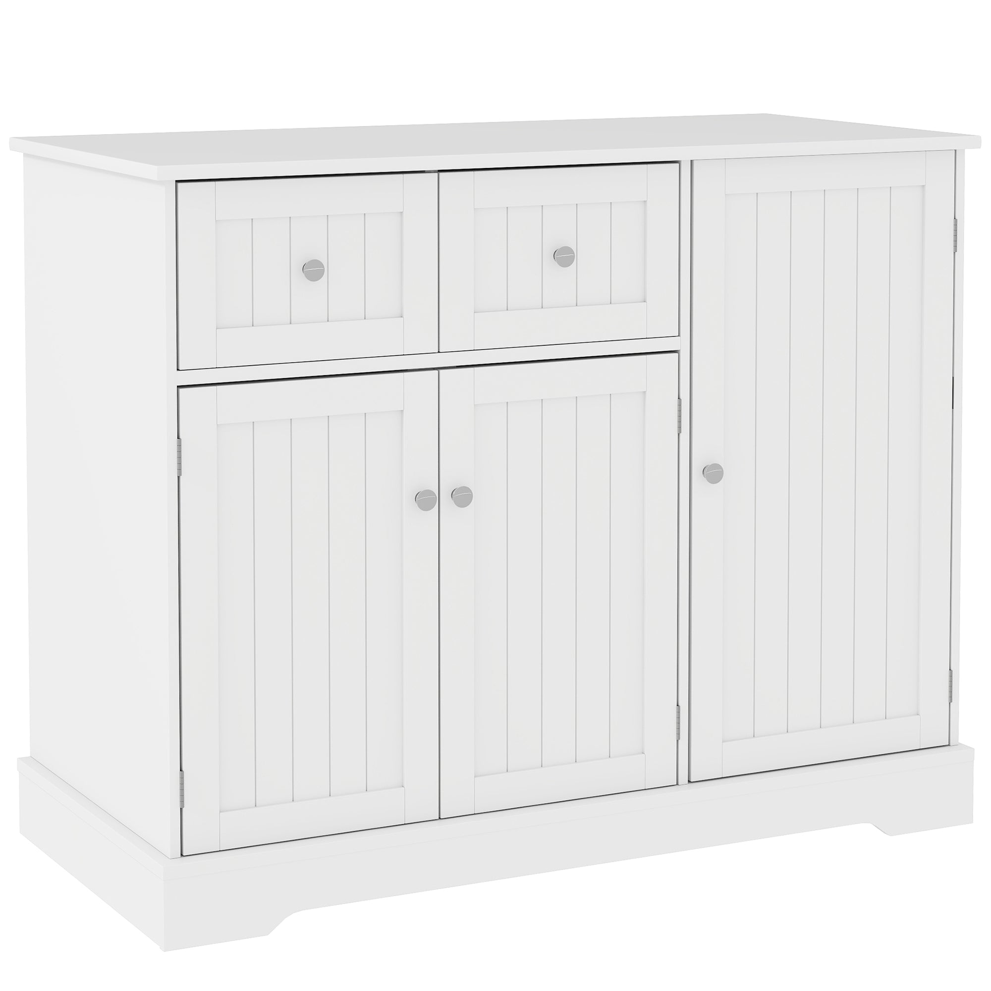  Cat Litter Box Enclosure with Drawers, Storage, Anti-tip Kit, 39" x 18" x 31.5", White — Cat Litter Boxes | GetPawsy