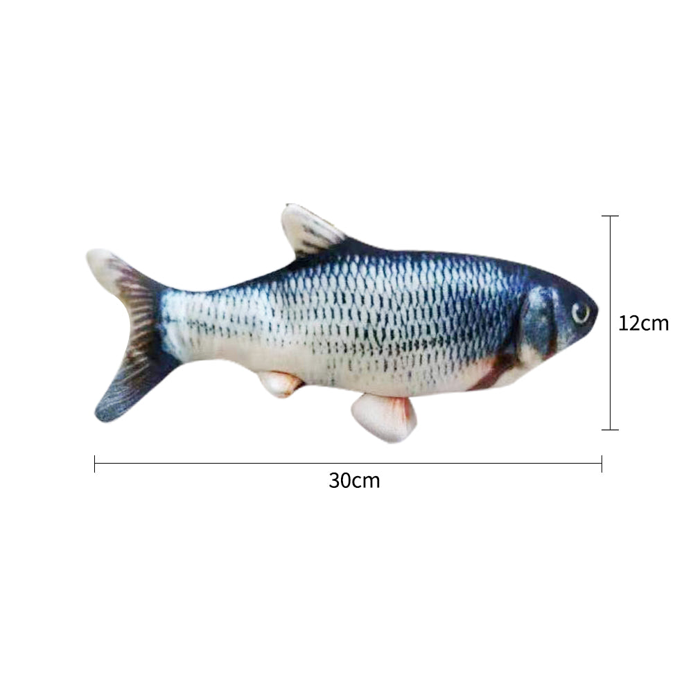 Without Cat Nip Version - Electric Jumping Fish Simulation Electric Fish Toy — Pet Supplies > Pet Toys > Pet Training and Edu