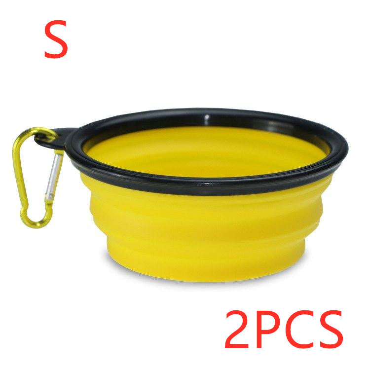 Foldable Silicone Pet Bowl – Portable Food & Water Bowl for Dogs — Dog Toys | GetPawsy