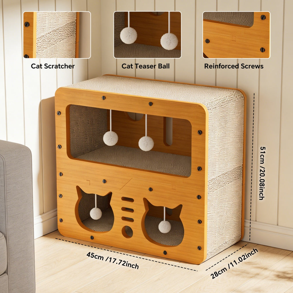 C Double-layer Cat Head 45 — Pet Furniture Tools | GetPawsy