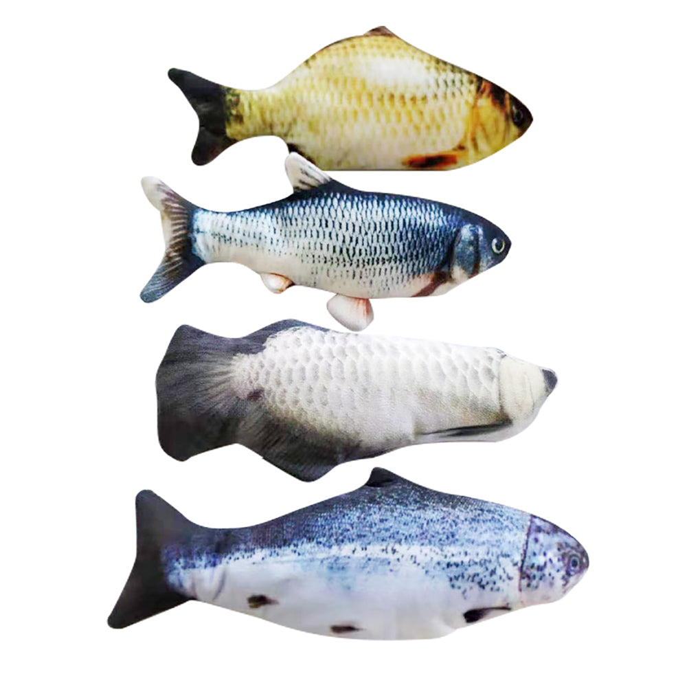 Without Cat Nip Version - Electric Jumping Fish Simulation Electric Fish Toy — Pet Supplies > Pet Toys > Pet Training and Edu