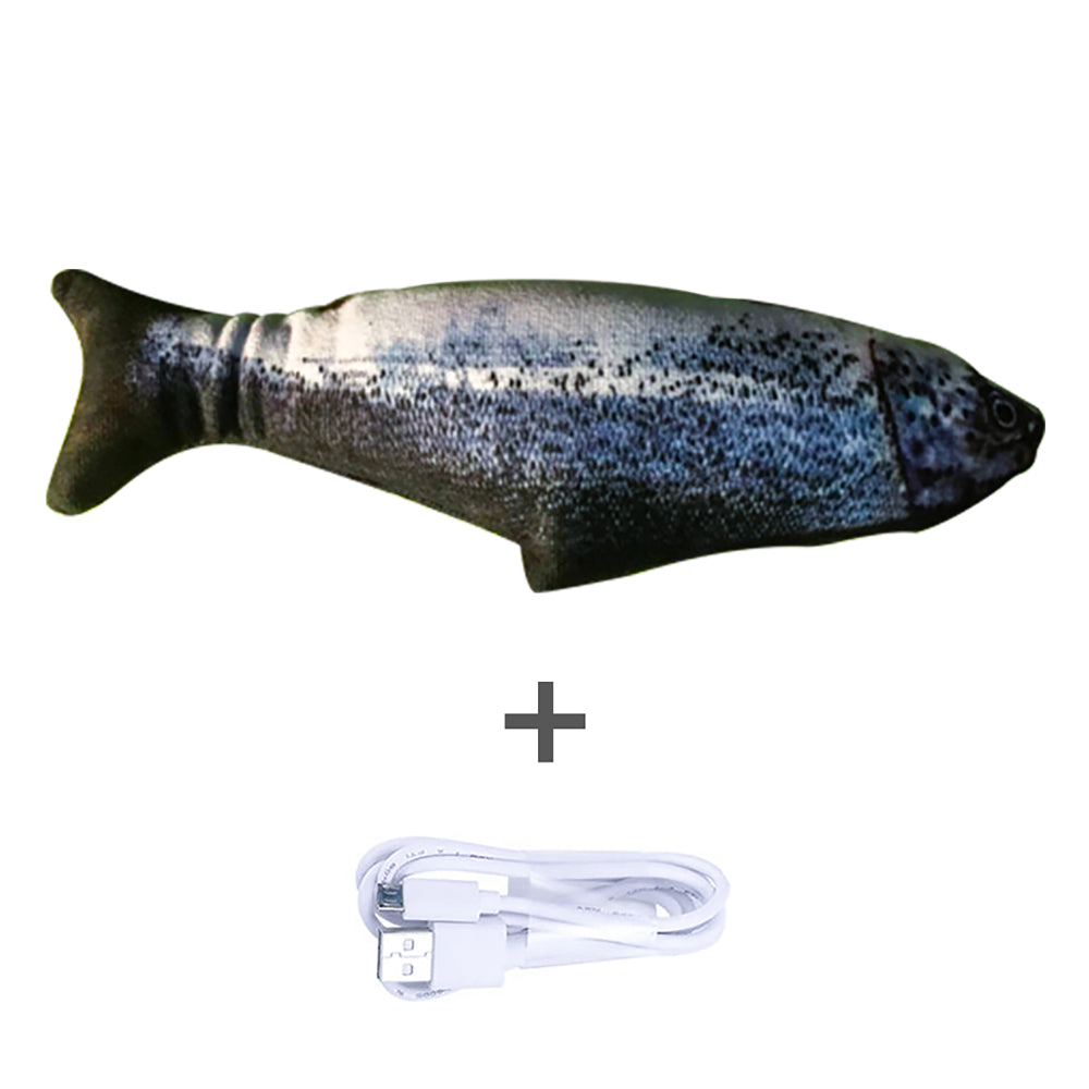 Without Cat Nip Version - Electric Jumping Fish Simulation Electric Fish Toy — Pet Supplies > Pet Toys > Pet Training and Edu