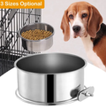 Stainless Steel Dog Bowl – Hanging Food & Water Bowl for Dogs — Dog Bowls & Feeders | GetPawsy
