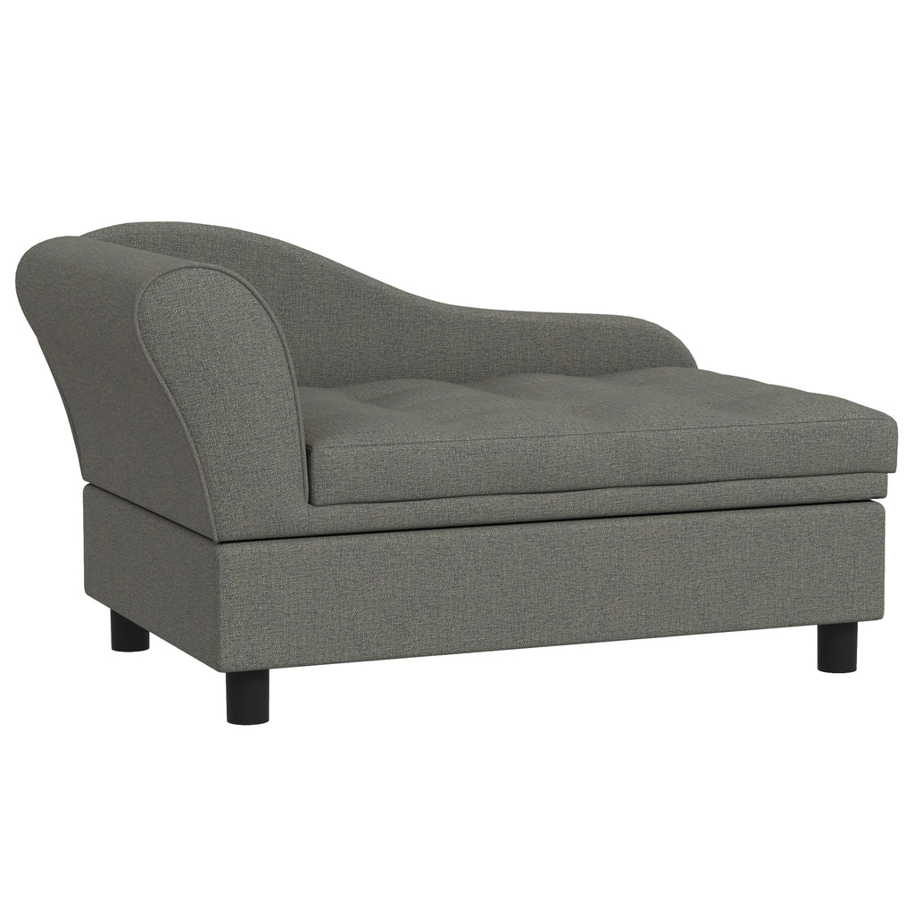  Pet Sofa Dog Sofa for Small Dogs with Storage, Gray — Dog Toys | GetPawsy