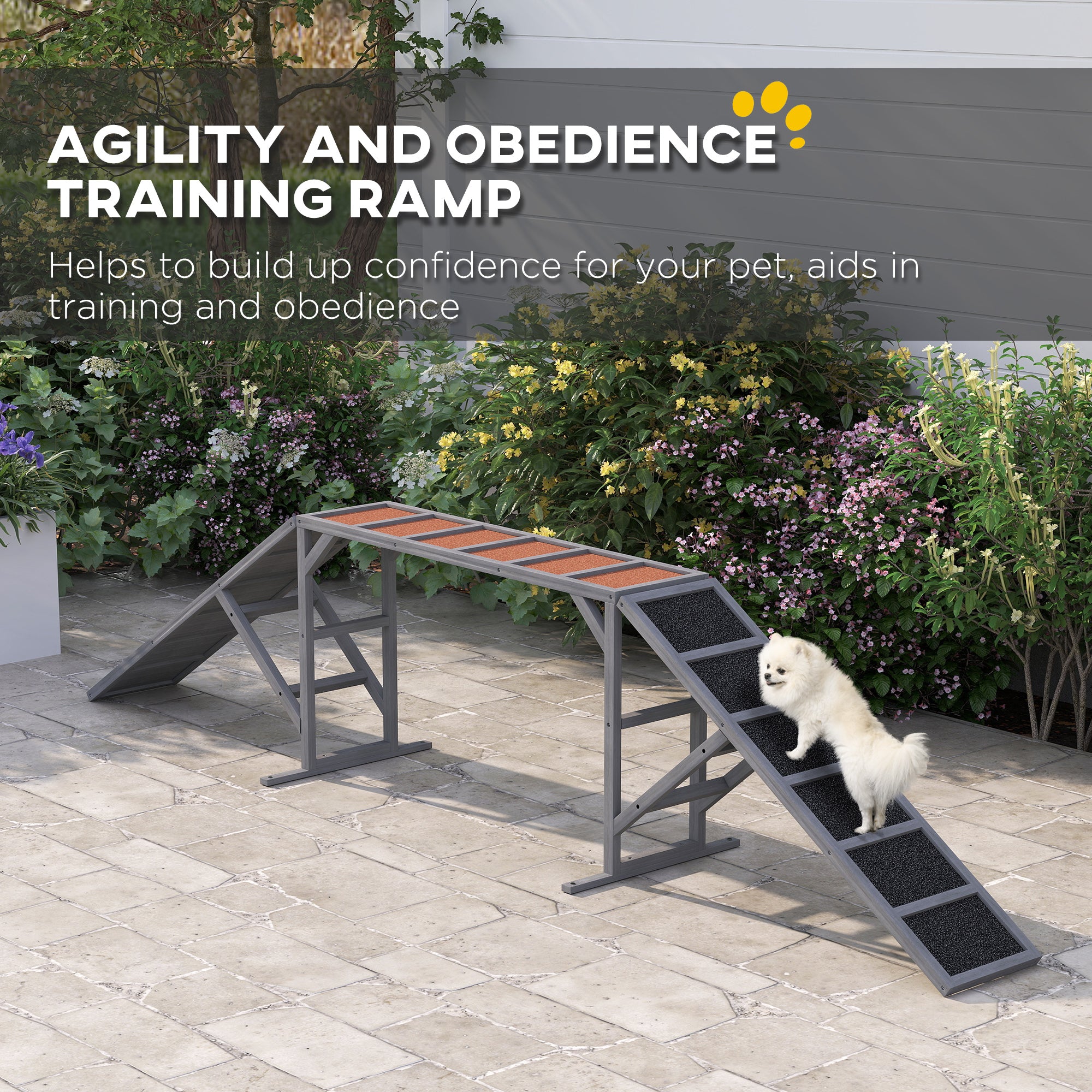 Durable Dog Training Agility Ramp – Non-Slip Surface & Safety Bar — Dog Training | GetPawsy
