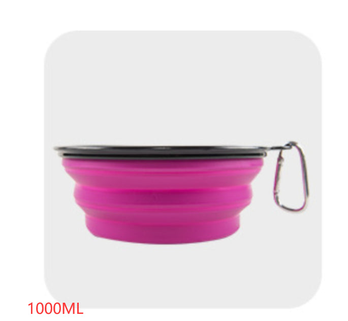 Foldable Silicone Pet Bowl – Portable Food & Water Bowl for Dogs — Dog Toys | GetPawsy
