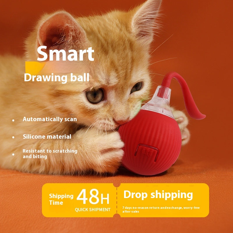 Interactive Cat Toy Ball Super Drive Cat Rolling Ball — Cat Toys | GetPawsy