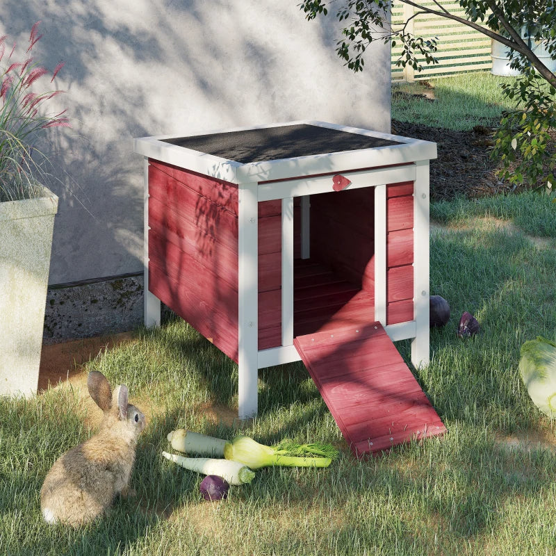 Outdoor Rabbit Hutch – Bunny Enclosure with Openable, Waterproof Roof — Rabbit Cages | GetPawsy