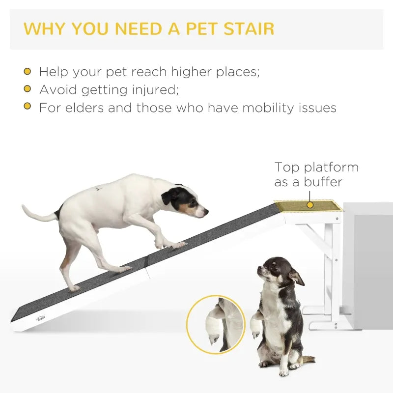 Foldable Dog Ramp – Non-Slip Carpet Platform for Dogs & Pets — Dog Beds | GetPawsy