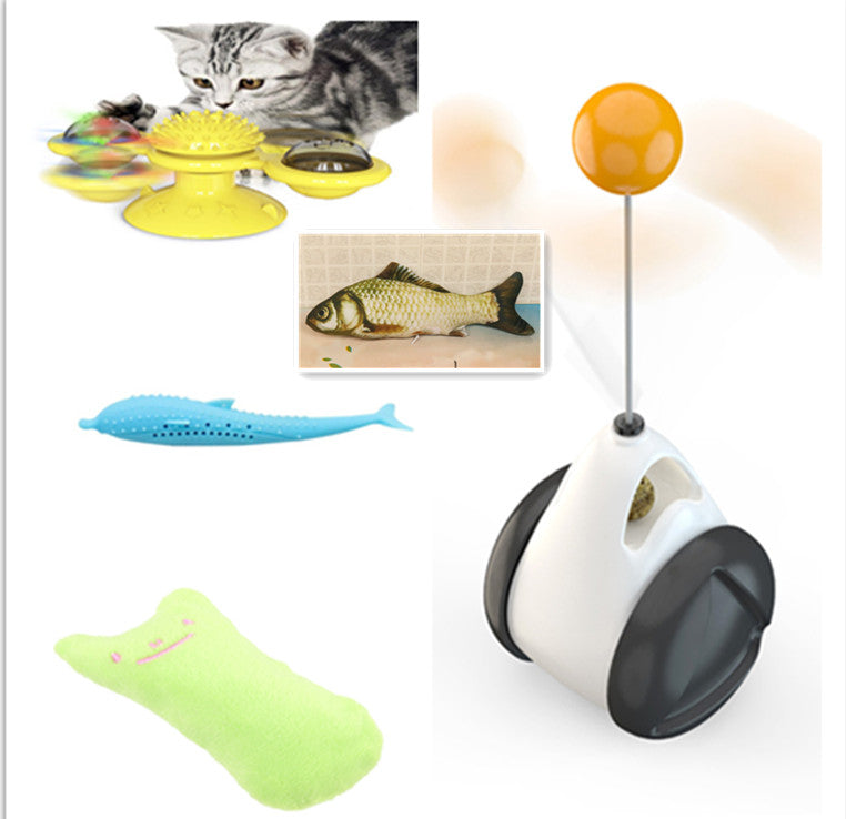 Without Cat Nip Version - Electric Jumping Fish Simulation Electric Fish Toy — Pet Supplies > Pet Toys > Pet Training and Edu