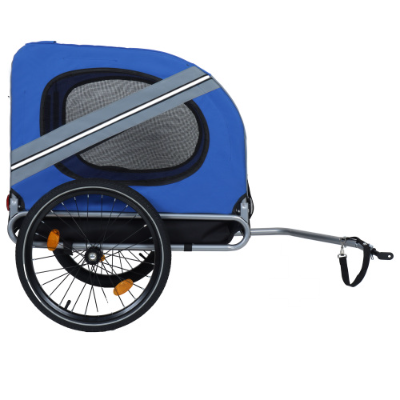 Large Folding Bike Trailer For Dogs  120LB Capacity All-Terrain Pet Carrier, Durable Steel Frame For Cycling, Jogging, Campin
