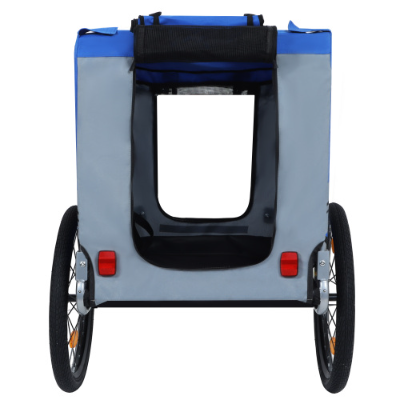 Large Folding Bike Trailer For Dogs  120LB Capacity All-Terrain Pet Carrier, Durable Steel Frame For Cycling, Jogging, Campin