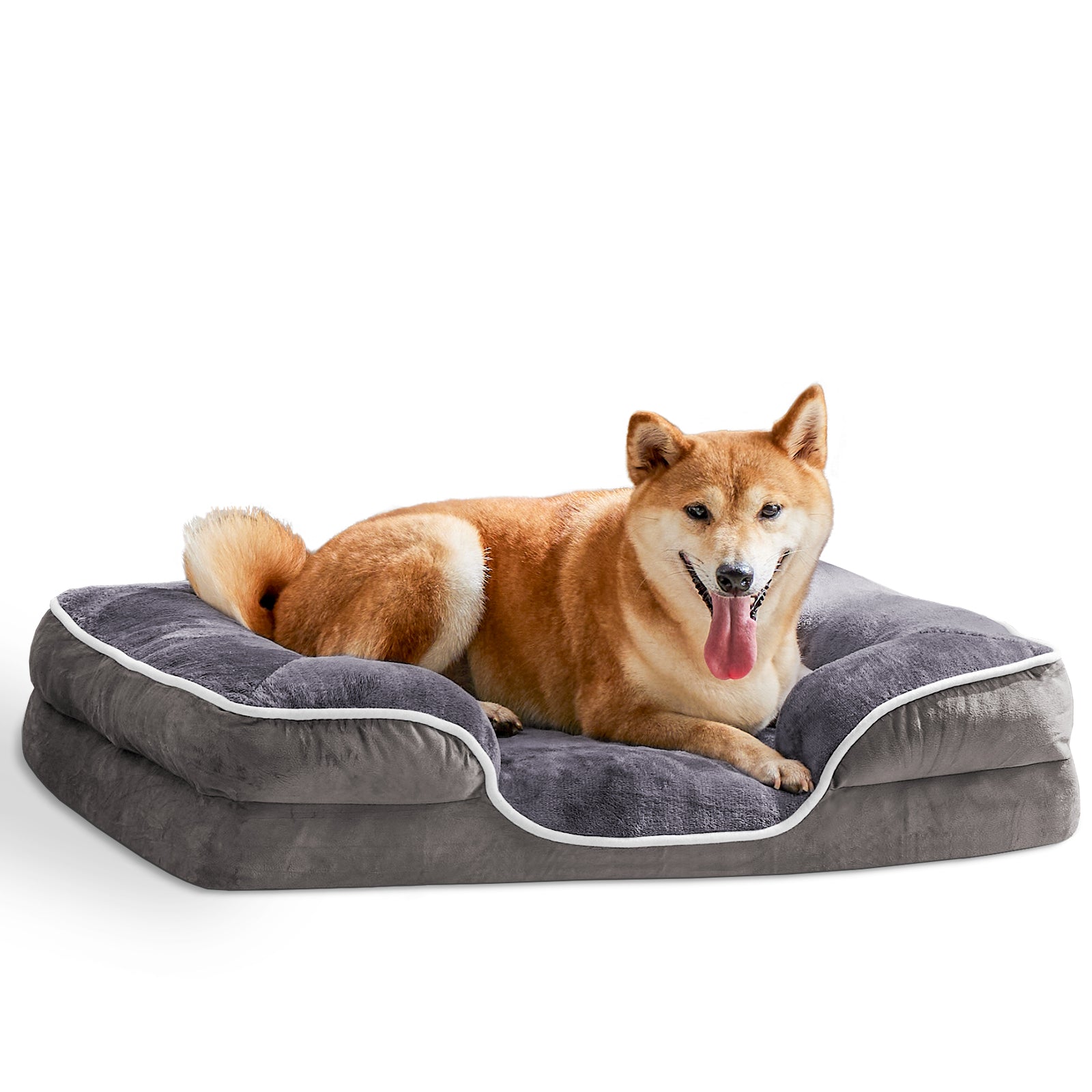 Memory Foam Pet Bed For Small Dogs & Cats With Washable Removable Cover Non-Slip Base Waterproof Liner — Dog Beds | GetPawsy