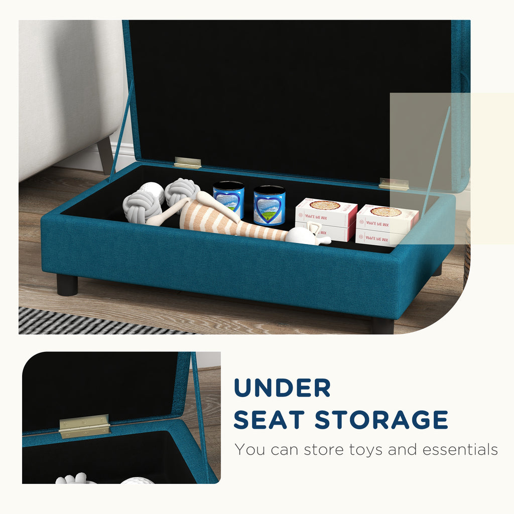  Pet Sofa Dog Sofa for Small Dogs with Storage, Dark Blue — Dog Toys | GetPawsy