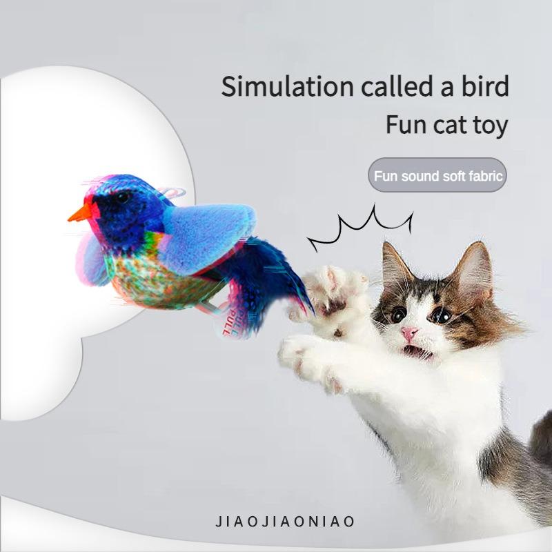 Interactive Cat Teaser Toy – Flying Bird Design with Catnip — Cat Toys | GetPawsy
