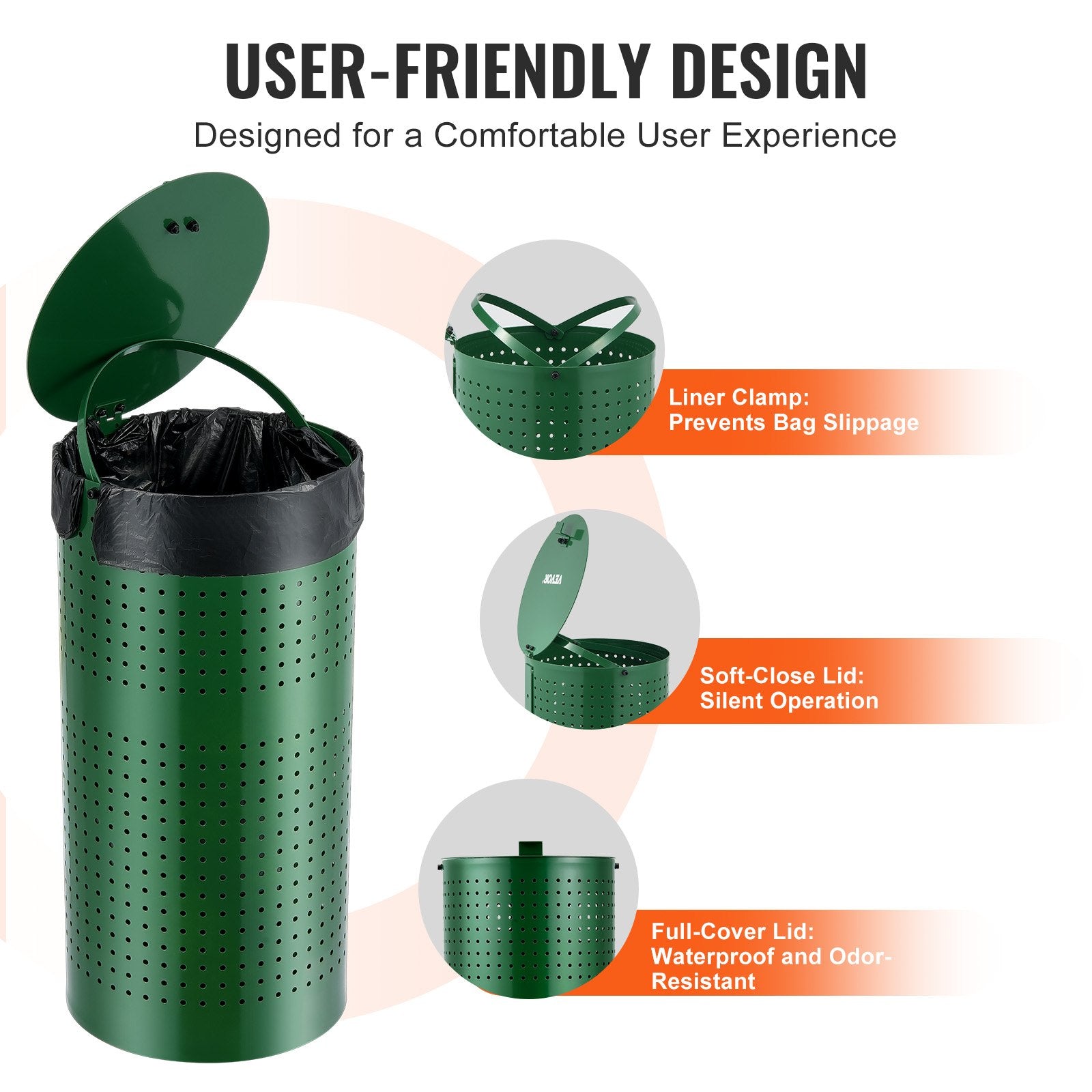 Dog Poop Trash Can 11.5 Gallons Weather-Resistant Dog Waste Bin With Lid — Dog Toys | GetPawsy