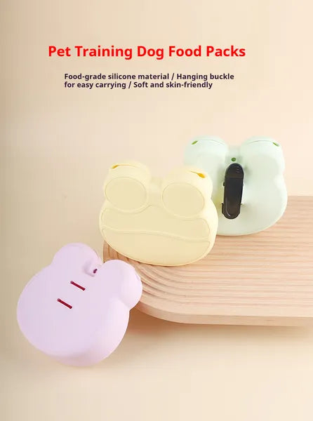 Dog Training Treat Pouch – Food-Grade Silicone Bag with Hanging Buckle — Dog Training | GetPawsy