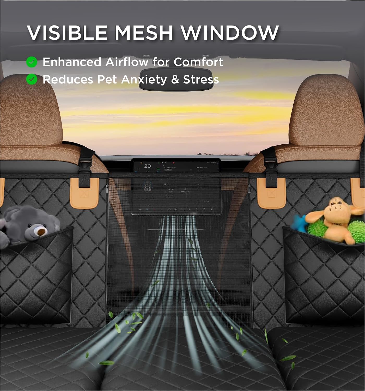 Waterproof Dog Car Seat Cover – Non-Slip Hammock for Back Seat — Dog Travel | GetPawsy
