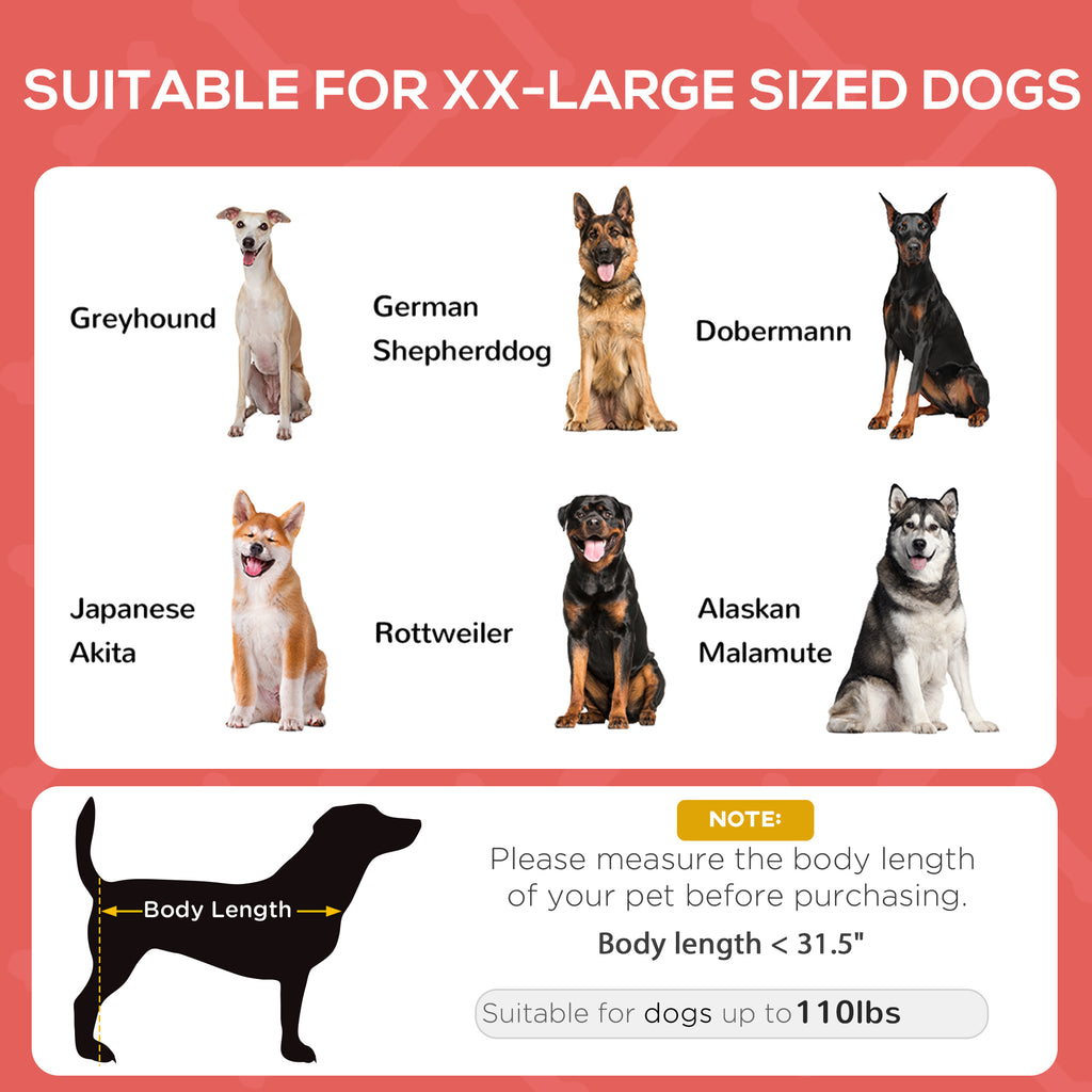  48" x 36" Elevated Portable Dog Cot Cooling Pet Bed with UV Protection Canopy Shade, Red — Dog Beds | GetPawsy