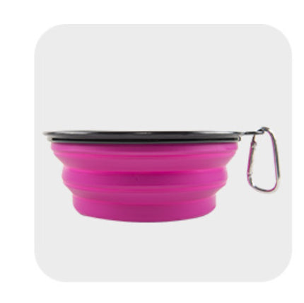 Foldable Silicone Pet Bowl – Portable Food & Water Bowl for Dogs — Dog Toys | GetPawsy