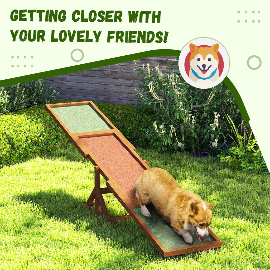  Wooden Dog Agility Seesaw for Training and Exercise, Weather Resistant, 83" L x 16" W x 14" H, Orange — Dog Training | GetPa