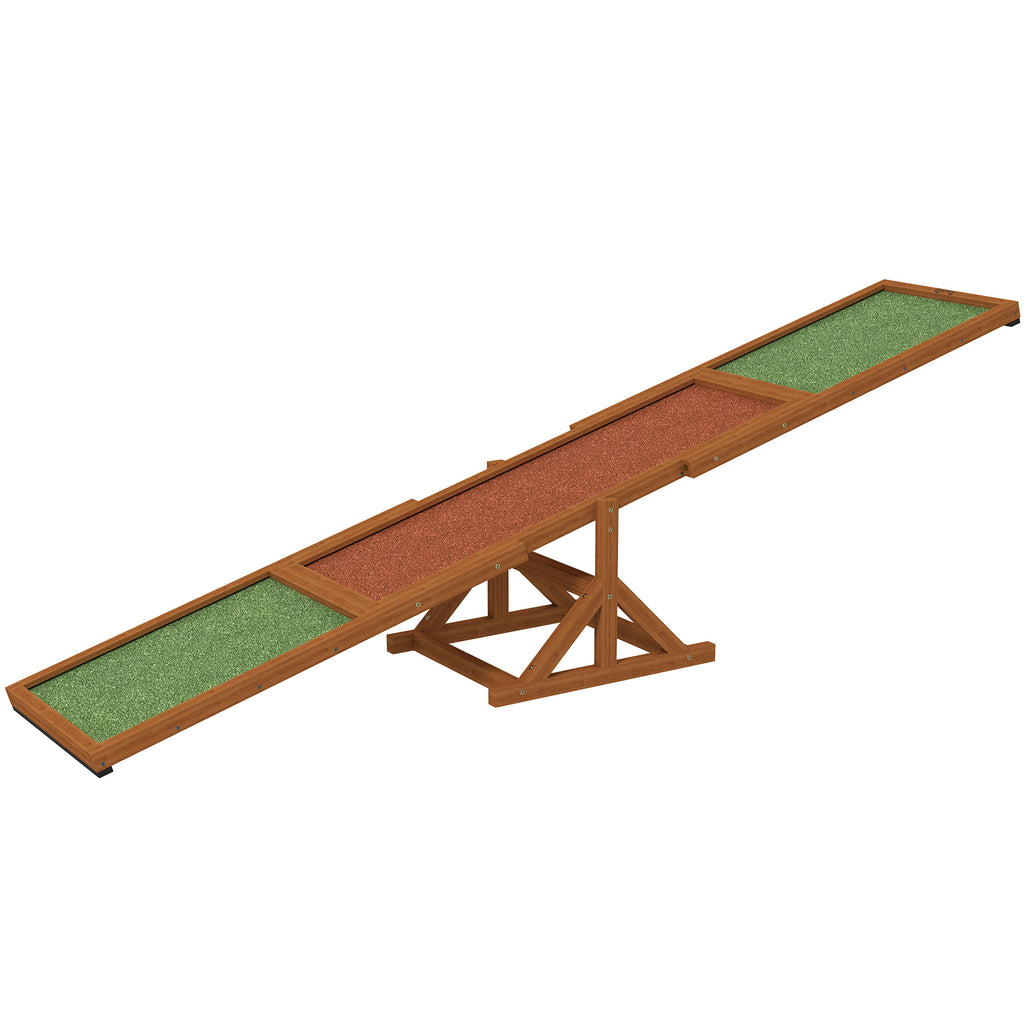  Wooden Dog Agility Seesaw for Training and Exercise, Weather Resistant, 83" L x 16" W x 14" H, Orange — Dog Training | GetPa