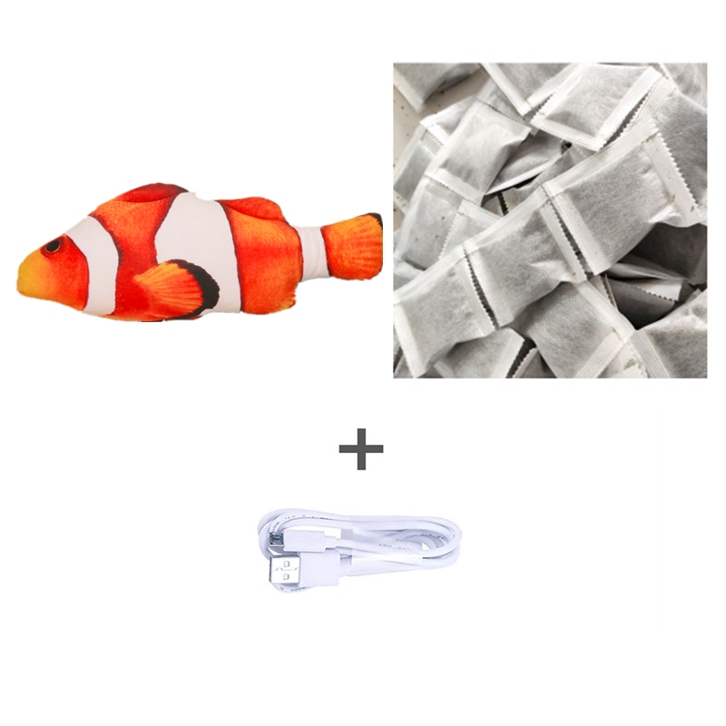 Without Cat Nip Version - Electric Jumping Fish Simulation Electric Fish Toy — Pet Supplies > Pet Toys > Pet Training and Edu