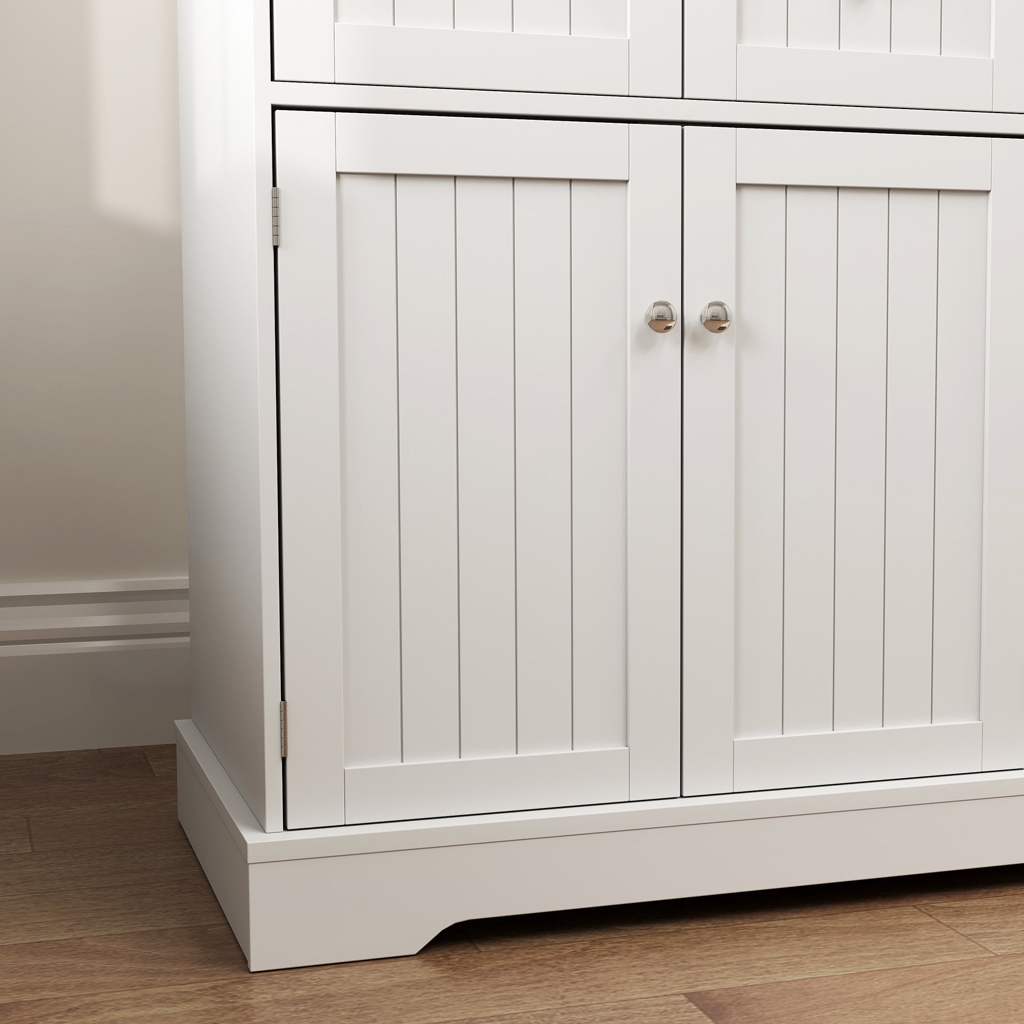  Cat Litter Box Enclosure with Drawers, Storage, Anti-tip Kit, 39" x 18" x 31.5", White — Cat Litter Boxes | GetPawsy