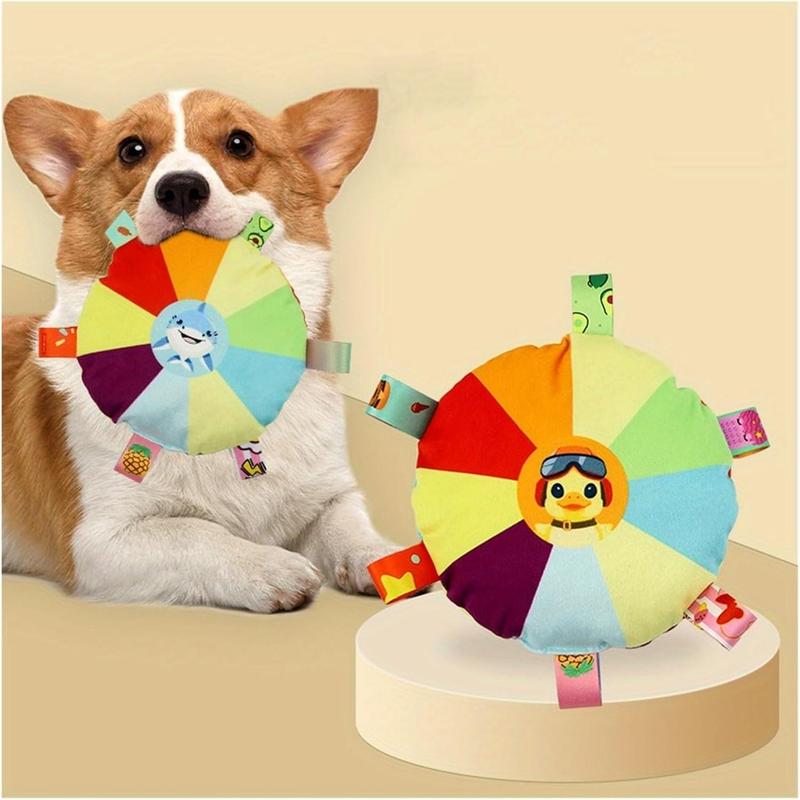 Durable Dog Chew Toy – Plush Flying Disc with Bells for Dogs — Dog Toys | GetPawsy