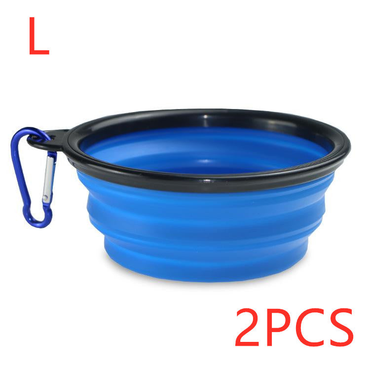 Foldable Silicone Pet Bowl – Portable Food & Water Bowl for Dogs — Dog Toys | GetPawsy