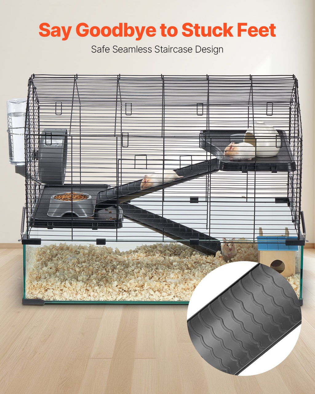 Wire Hamster Cage Habitat 29.5in Pet Rodent Gerbil Mice Small Animal House — Hamster Cages | GetPawsy