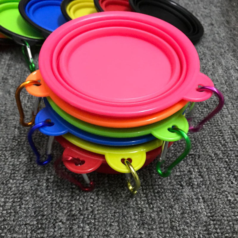 Foldable Silicone Pet Bowl – Portable Food & Water Bowl for Dogs — Dog Toys | GetPawsy